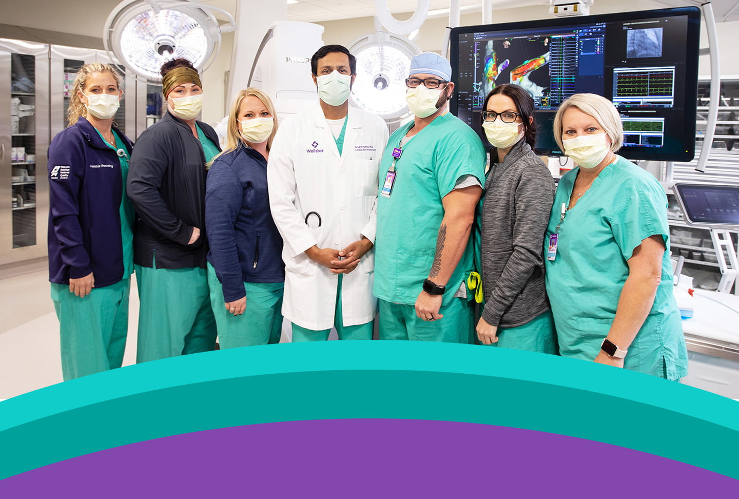 Wellstar Paulding Hospital Expands Cardiac Services with New Procedures Group of team members wearing masks