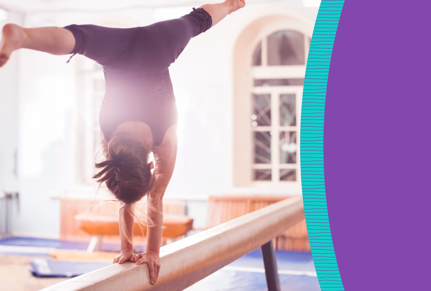 Wellstar Pediatric Orthopedics Helps Gymnasts Get Back in Action with Gymnast’s Wrist Care Gymnast on balance beam
