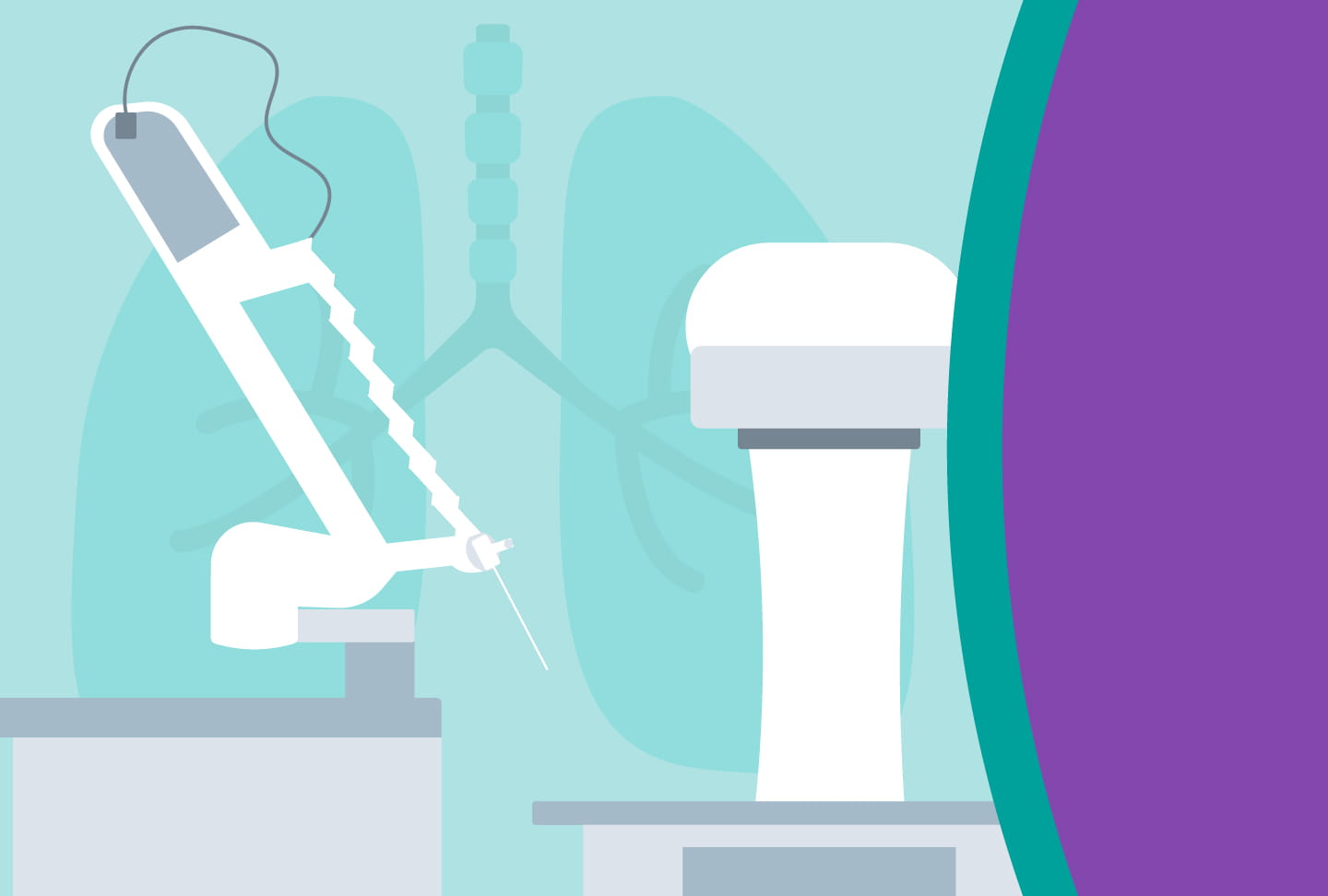 Lung Biopsy Technology at Wellstar Reduces Complications, Speeds Up Treatment Illustration of Ion system