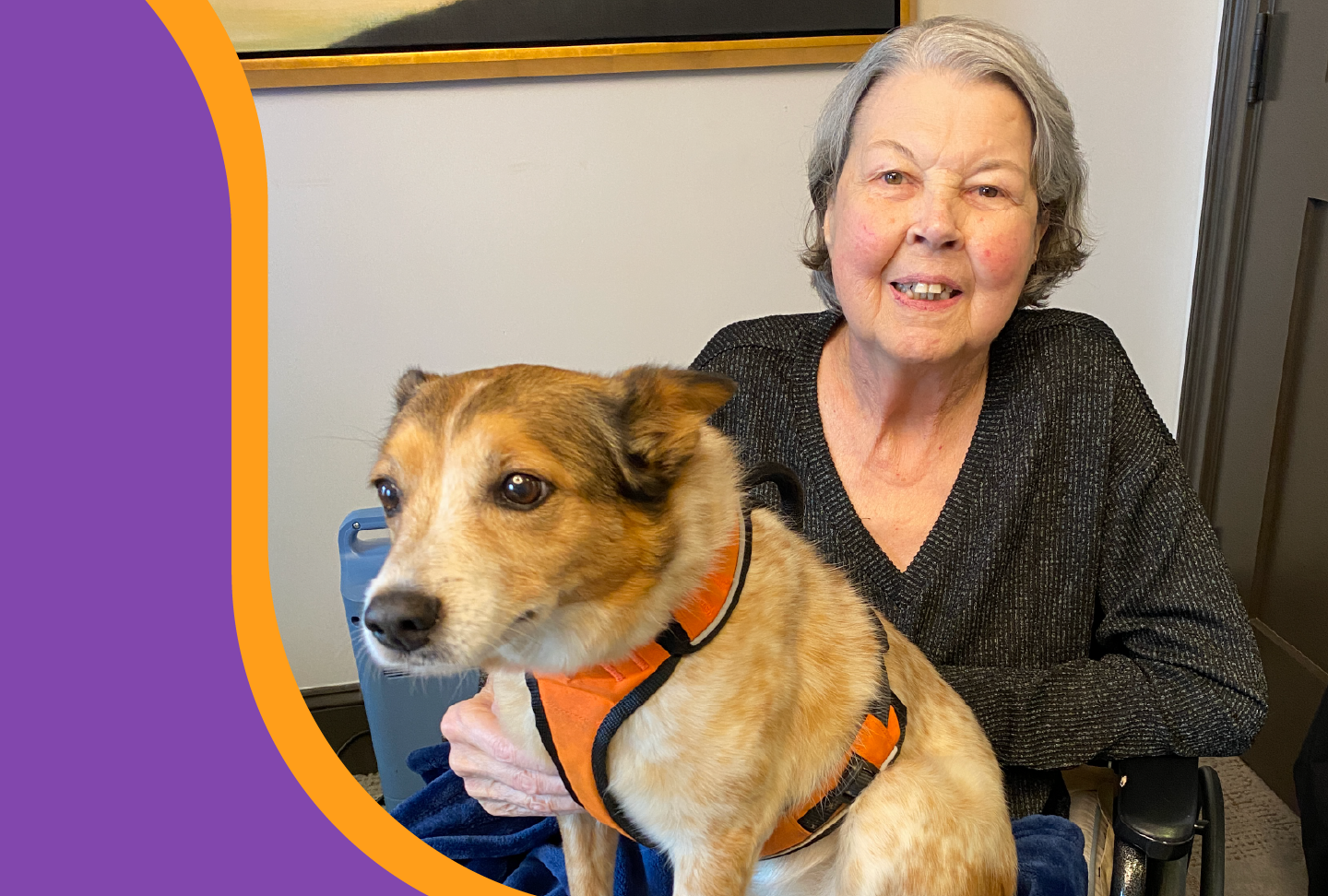 Finding Answers with Wellstar’s Autonomic Program Photo of Madge Hand and dog