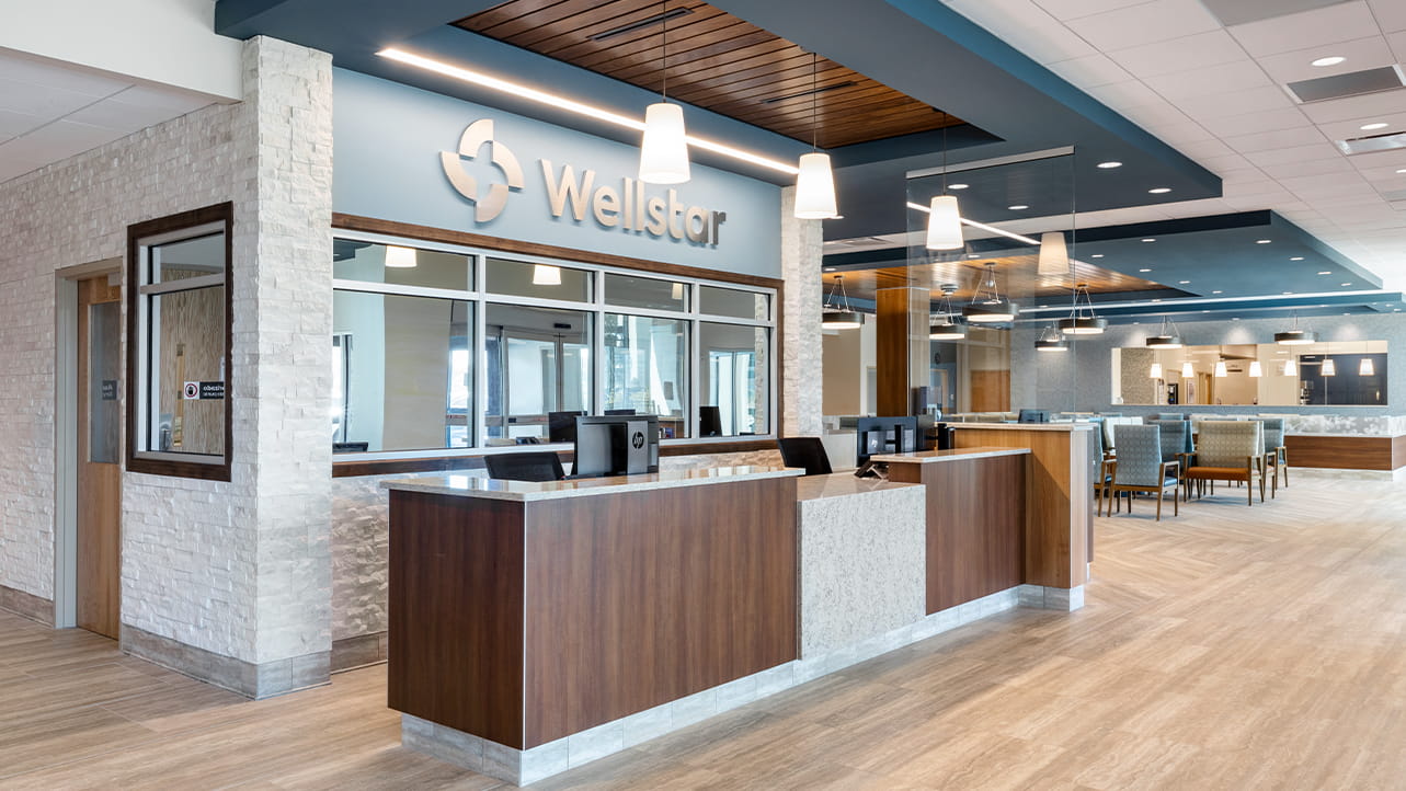 View of Front Desk at the Wellstar Kennestone Emergency Department