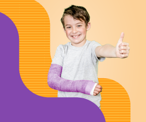 Kid with Broken Arm