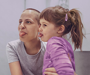 image of adult and child