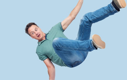 Person falling