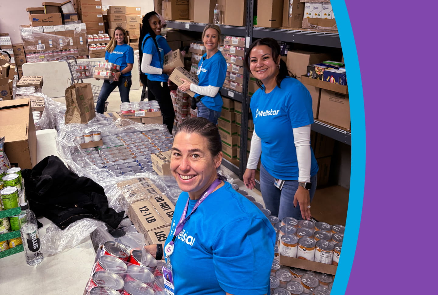 Team members volunteering at Wellstar Day of Service 2025