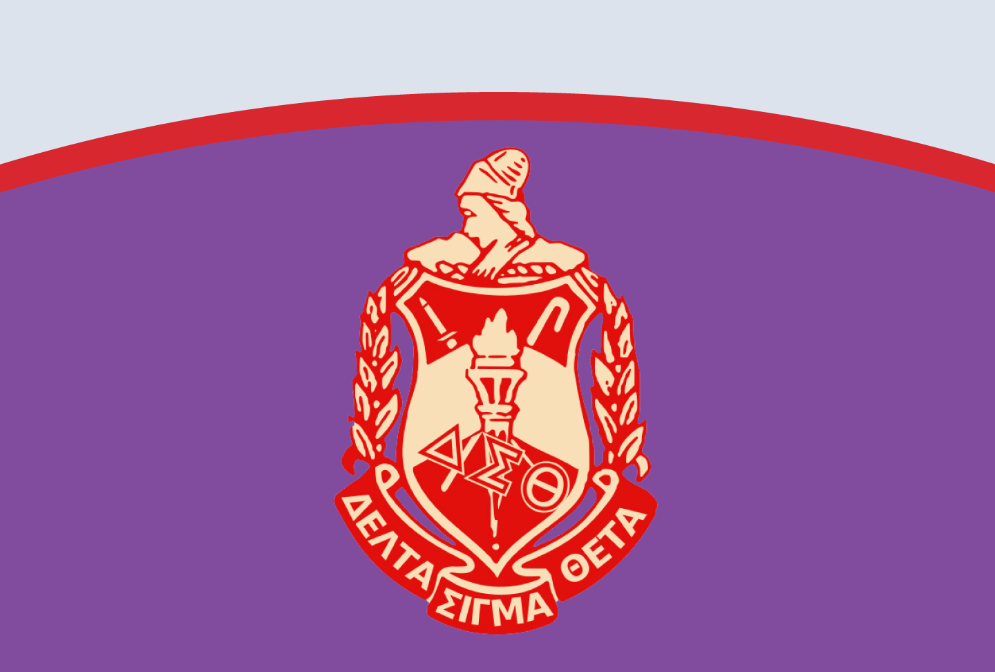 Delta Sigma Theta logo.