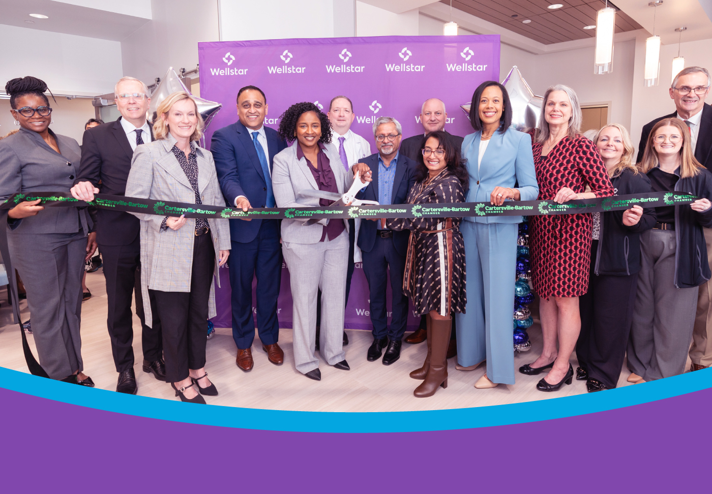 Celebrating the ribbon-cutting at Wellstar's newest cancer care facility in Cartersville, Georgia