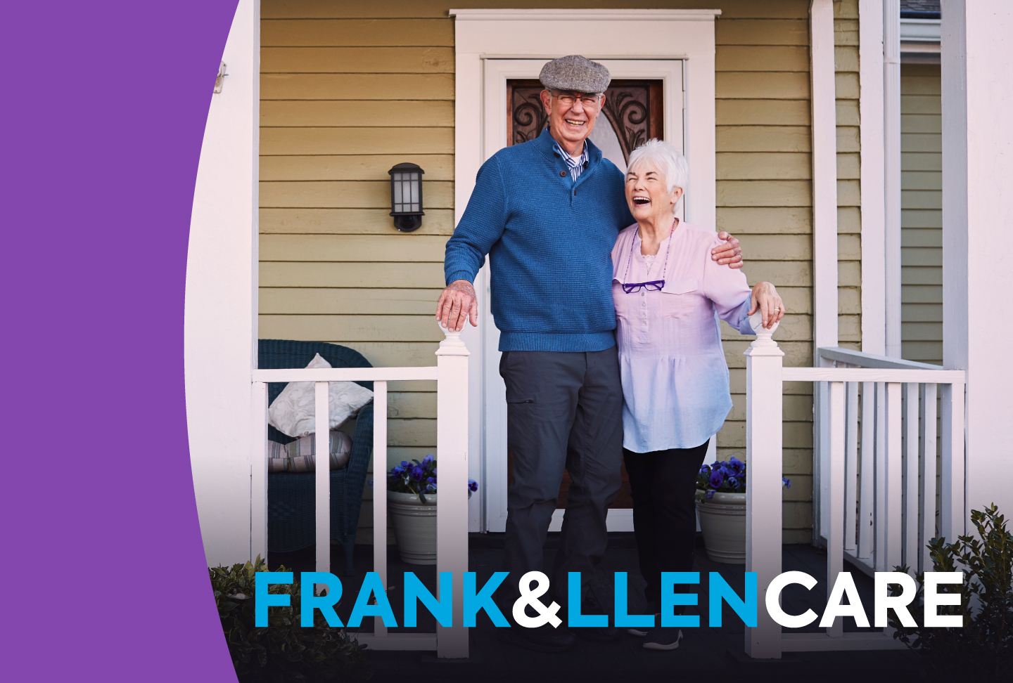 Frank and Llen on porch