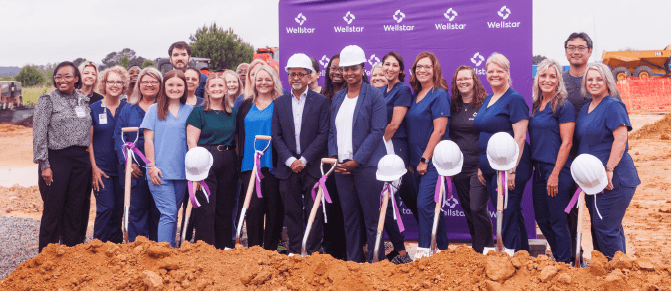 A friendly image of groundbreaking