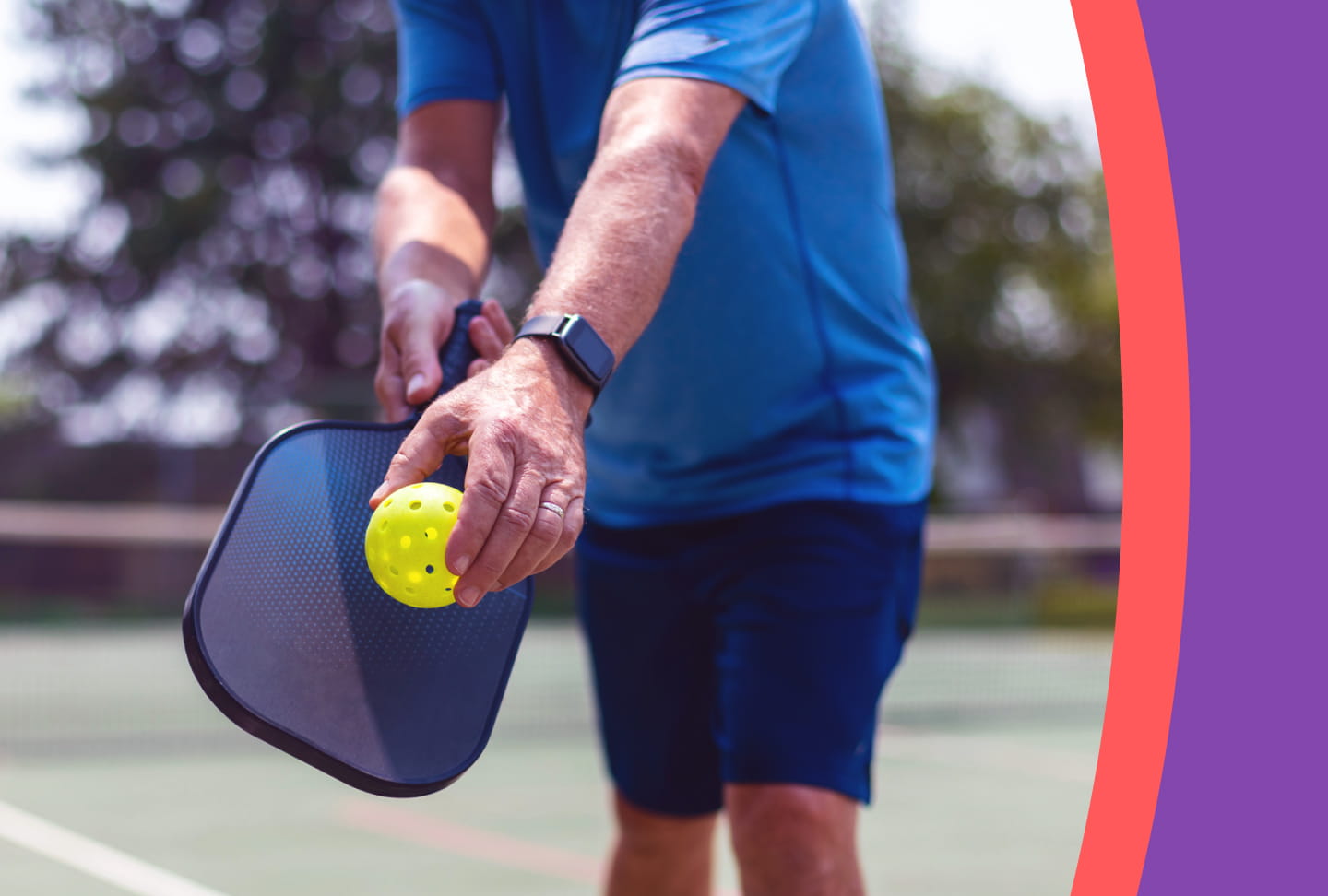 Tom playing pickleball