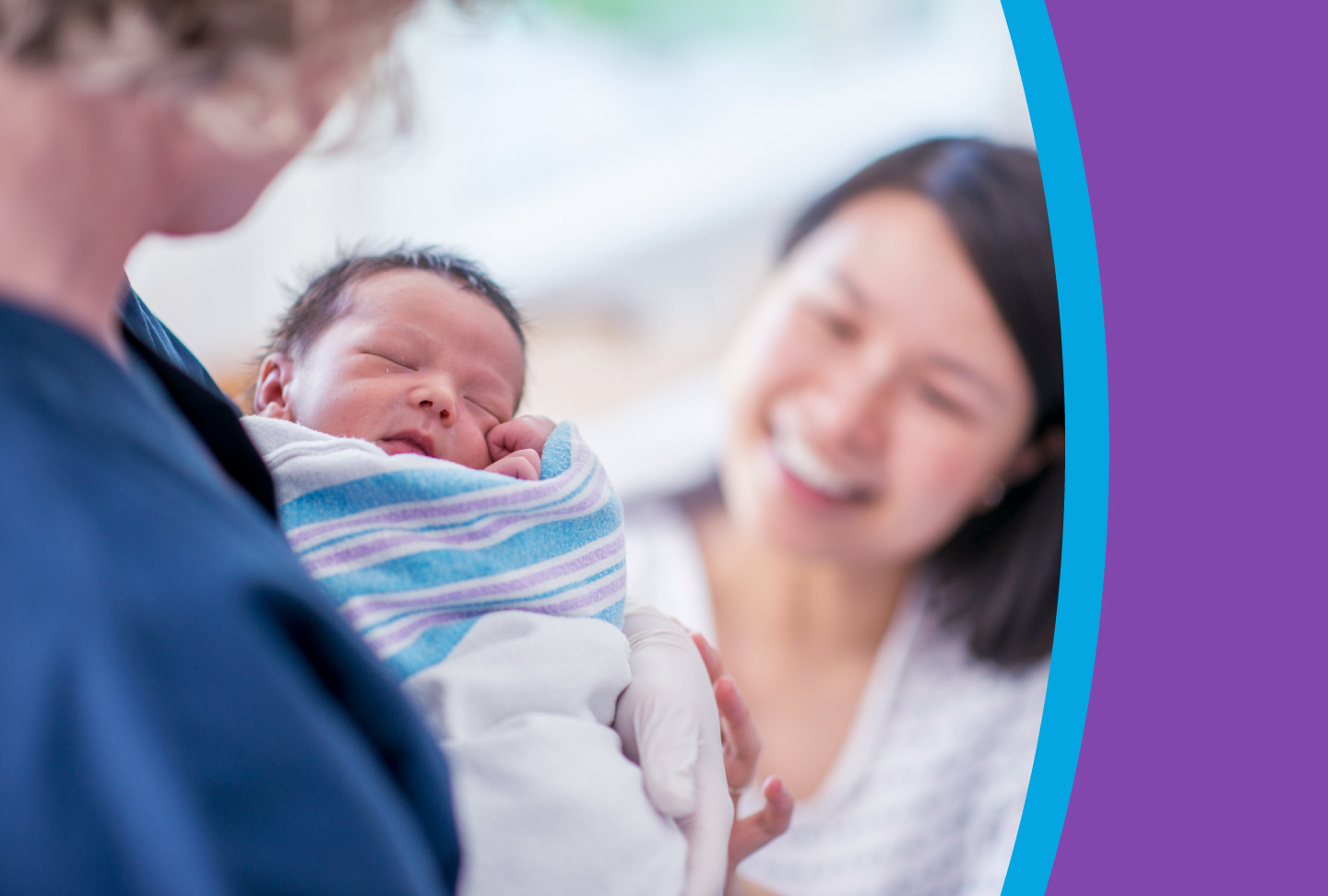3 Important Immunizations for Your Newborn Healthcare provider hands a sleeping infant to a smiling mother