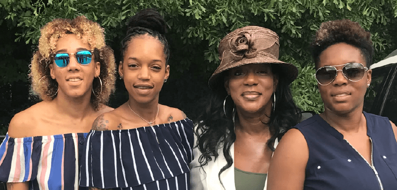 Photo of Judy Robinson with family members