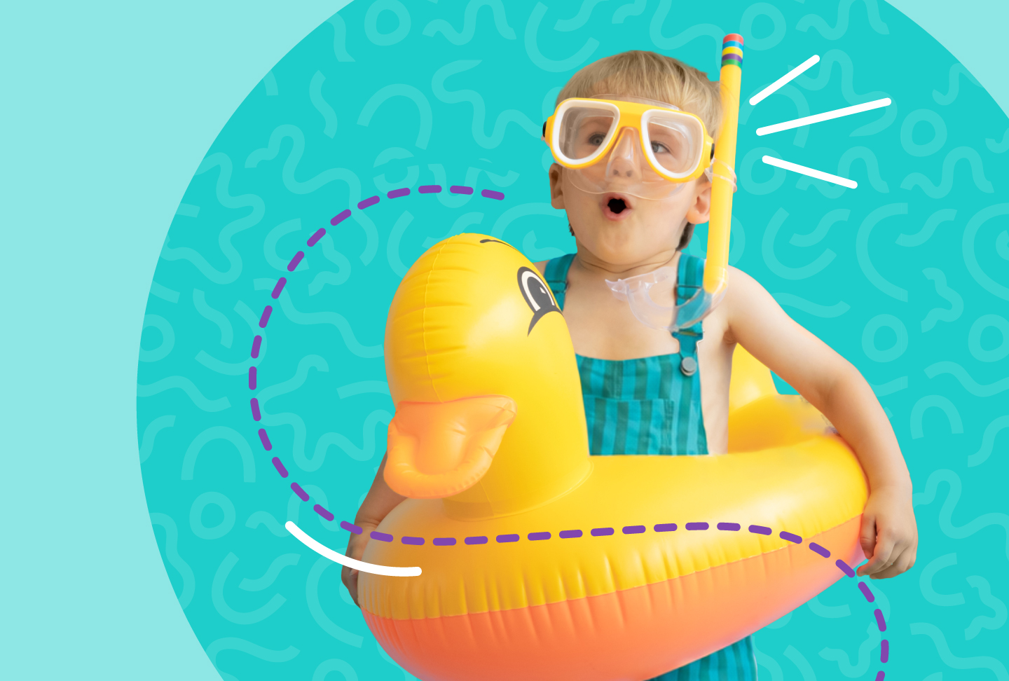Youngster enjoys summer fun safely
