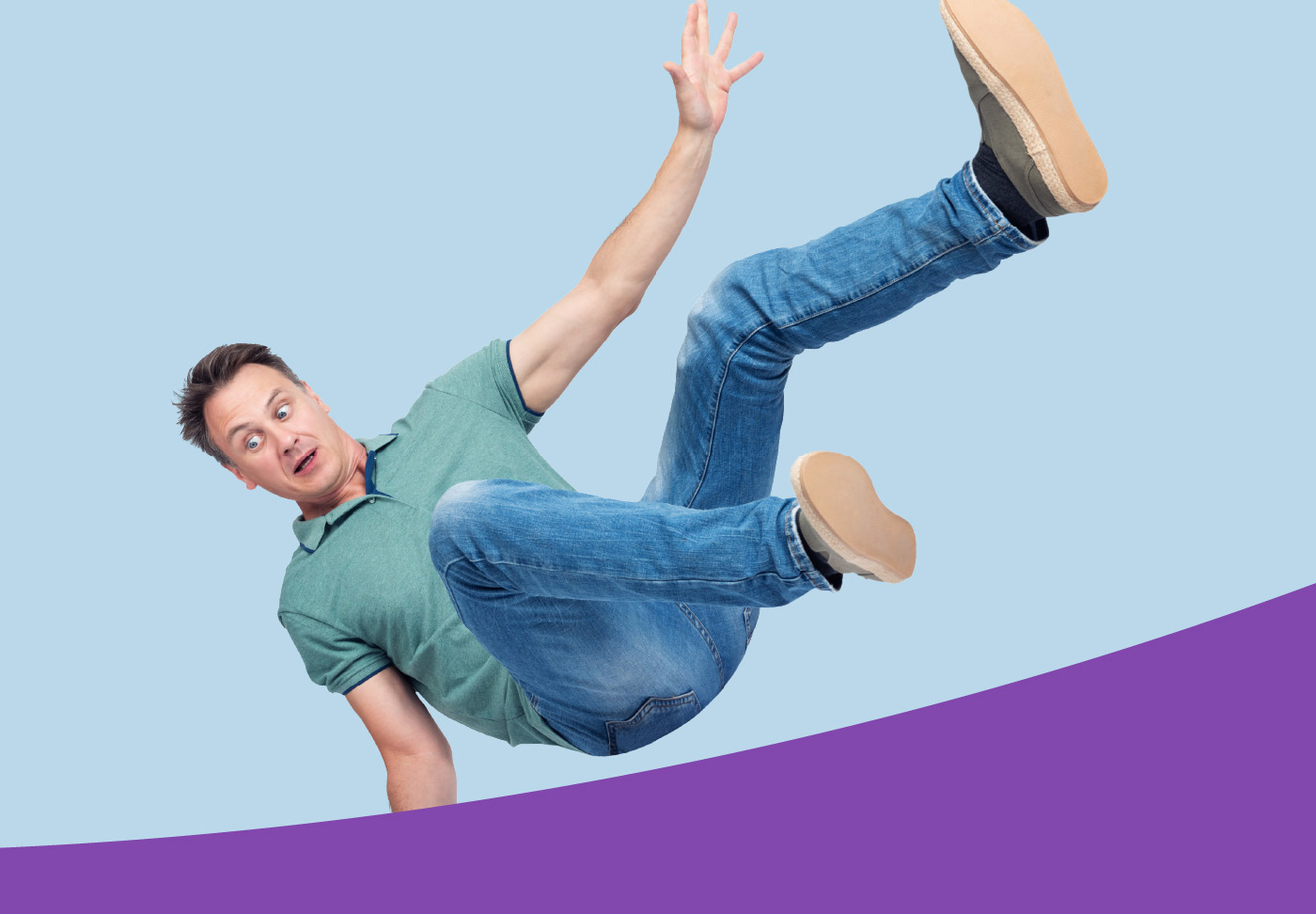 Person falling