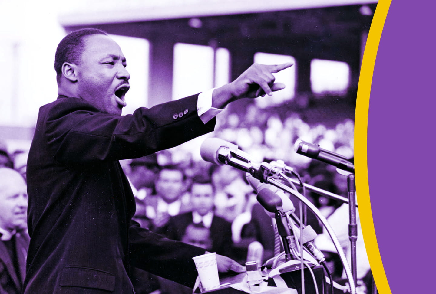 Photo of Dr. Martin Luther King Jr. speaking