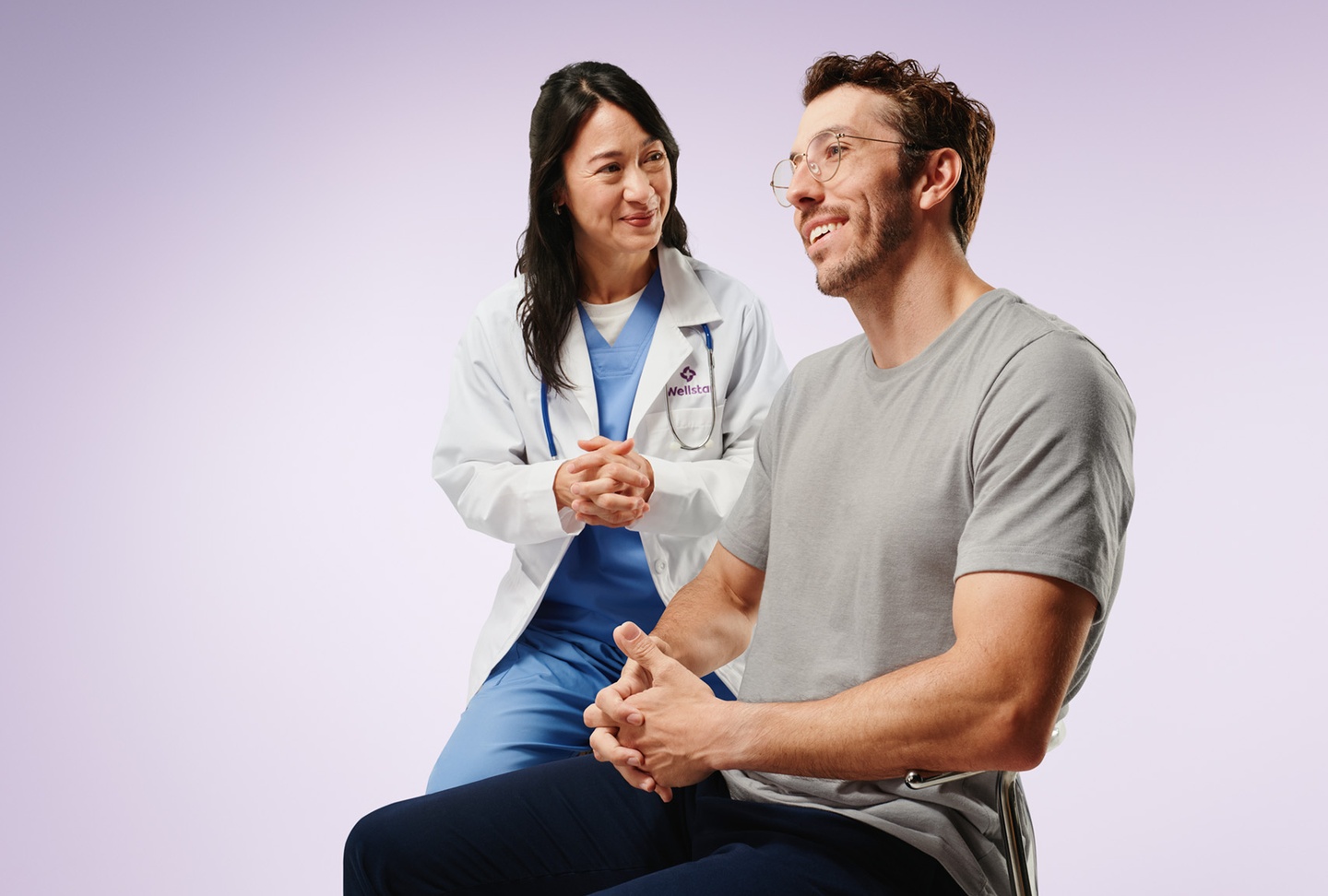Image of doctor and patient