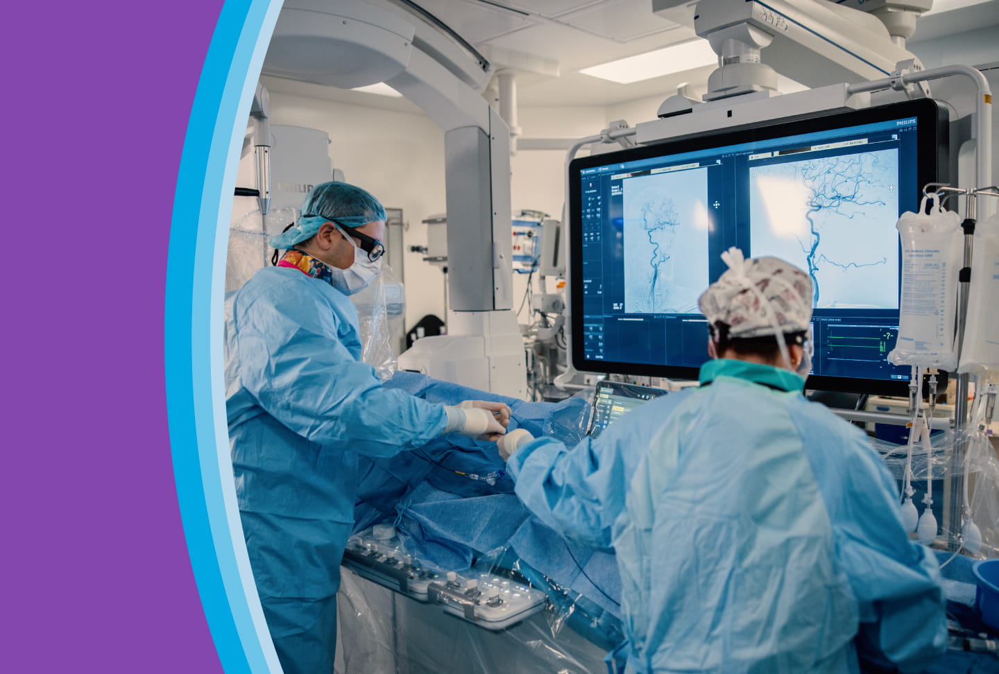Wellstar Saves Lives with Advanced Stroke Care Neuro experts treating a stroke patient.