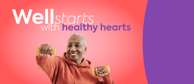 Woman performing cardiovascular activity to keep her heart healthy.