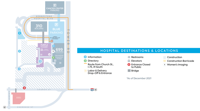 Map of Kennestone construction