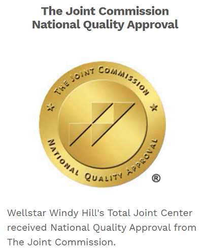 Gold badge reads The Joint Commission National Quality Approval