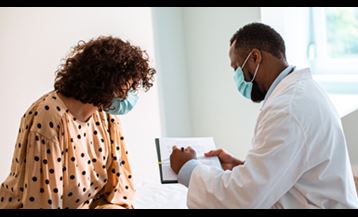 Image of doctor discussing healthy habits with a patient