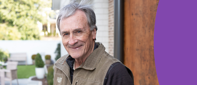John Elliot smiles after getting control of Parkinson’s symptoms with the Wellstar Parkinson’s and Tremors Program and a procedure called deep brain stimulation (DBS).