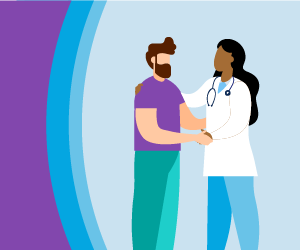 Image of doctor and patient