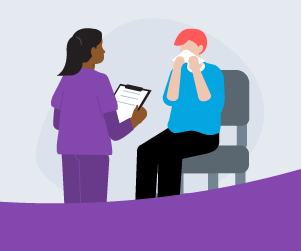 Image of patient receiving care