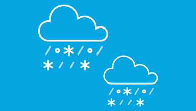 Clouds with snow and sleet