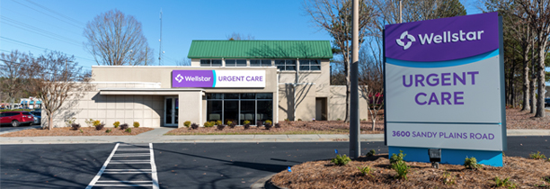 An entrance to Urgent Care 3600 Sandy Plains 