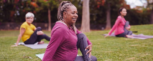 Woman doing yoga