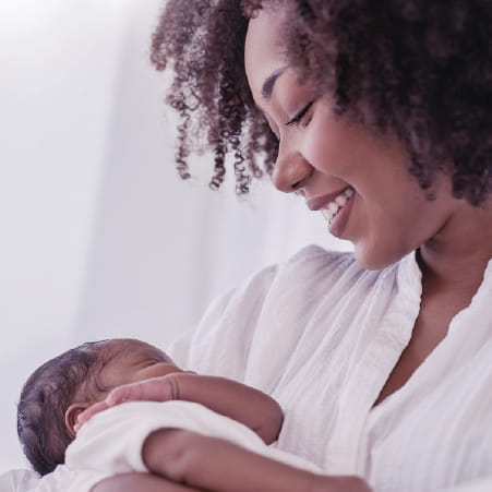 Image of mom looking at baby