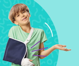 Kid with Broken Arm