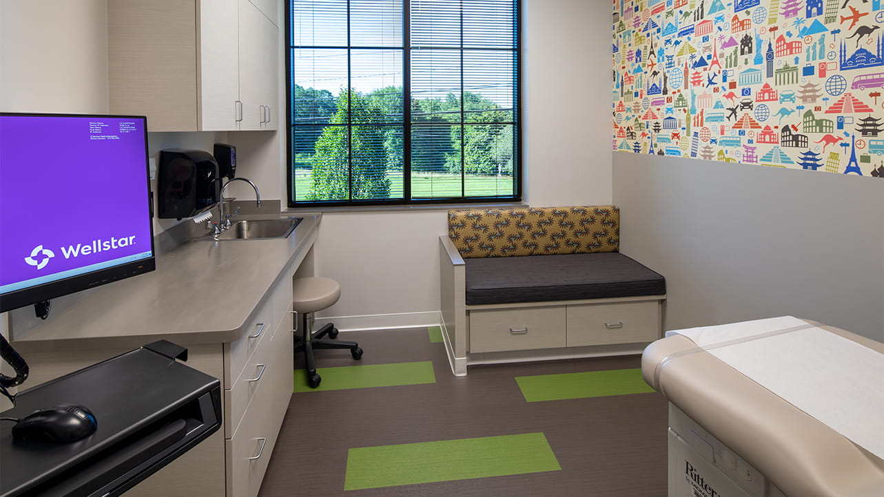 Inside look of an exam room at Avalon Health Park 