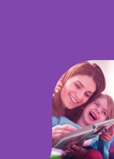 Image of mother reading to child